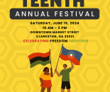 2024 Juneteenth Annual Festival Flyer