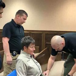 CPD Chief Hudson in Taser Excercise 03272018-2