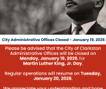 Martin Luther King Jr. Day - Office Closure