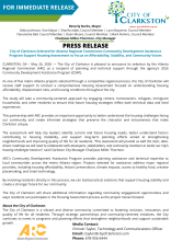 City of Clarkston Selected for Atlanta Regional Commission Community Development Assistance Program Support Housing Assessment to Focus on Affordability, Stability, and Community Voices
