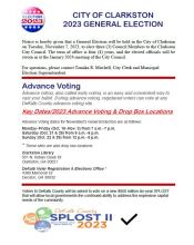 Advance Voting Flyer