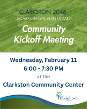 Comprehensive Plan Community Kickoff Meeting 