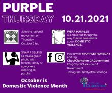 DOMESTIC VIOLENCE & BREAST CANCER AWARENESS CEREMONY