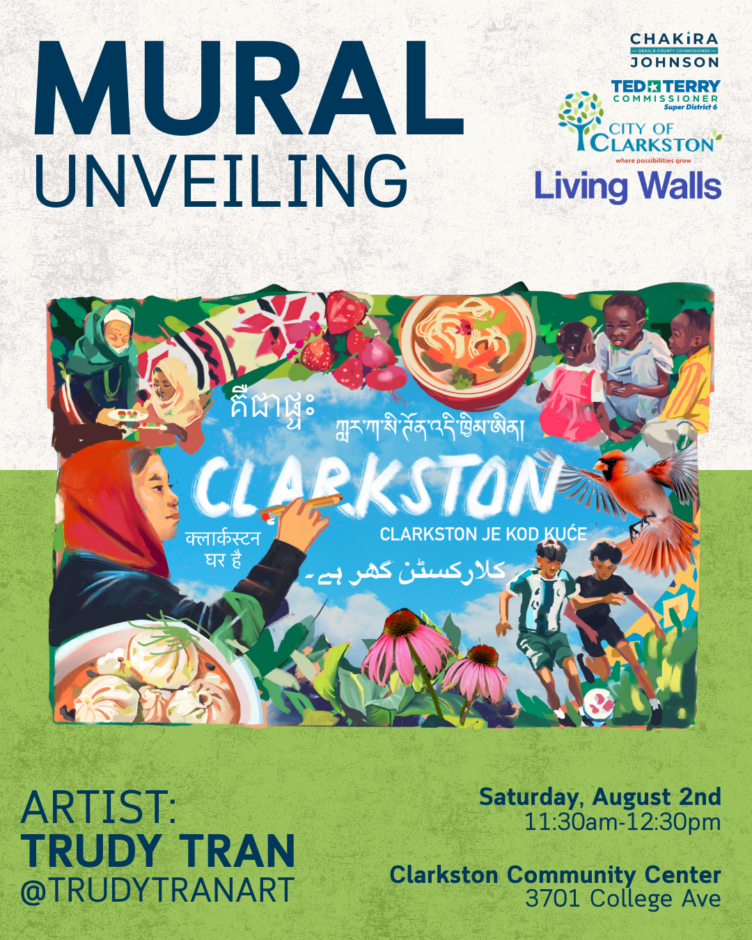 Mural Unveiling Flyer