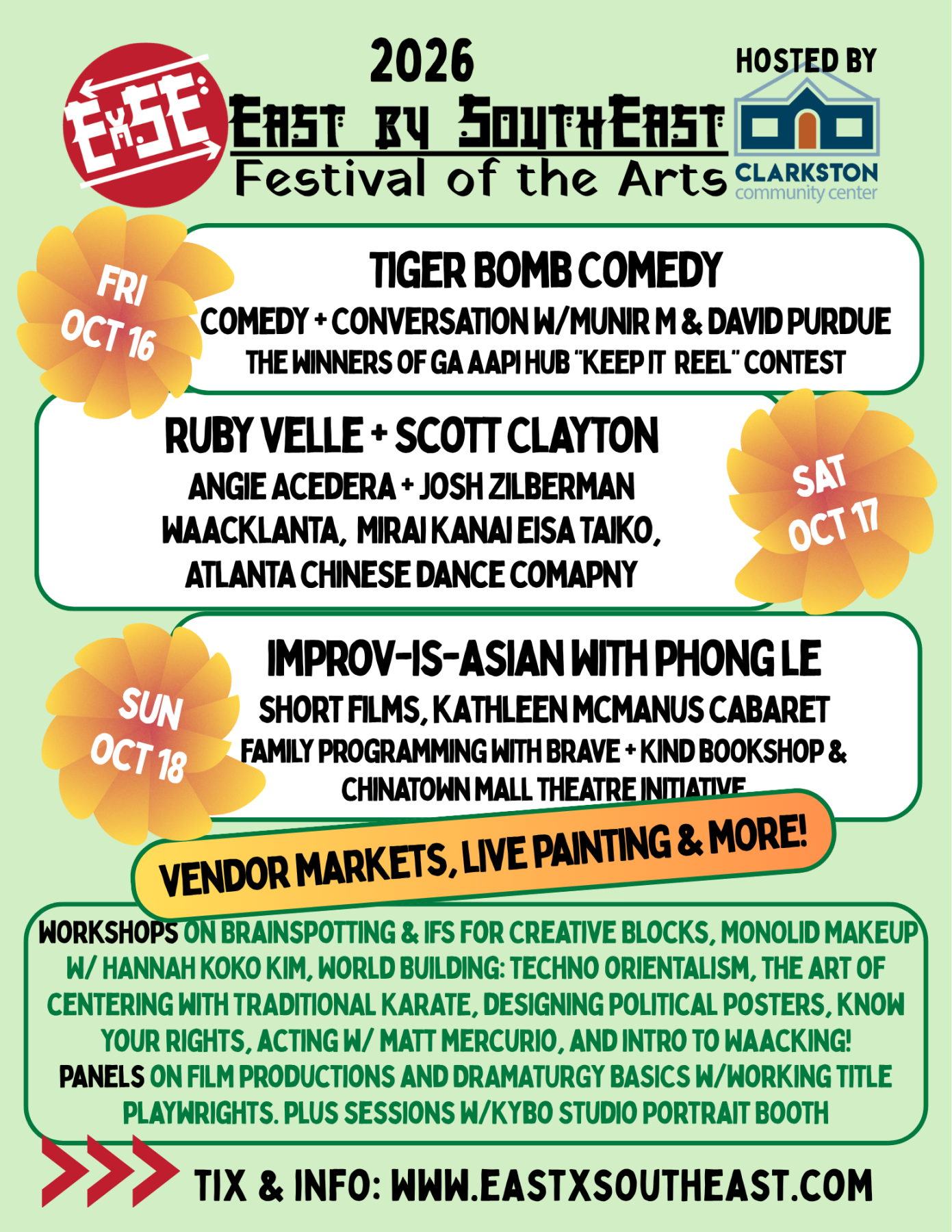2026 East by Southeast’s Festival of the Arts