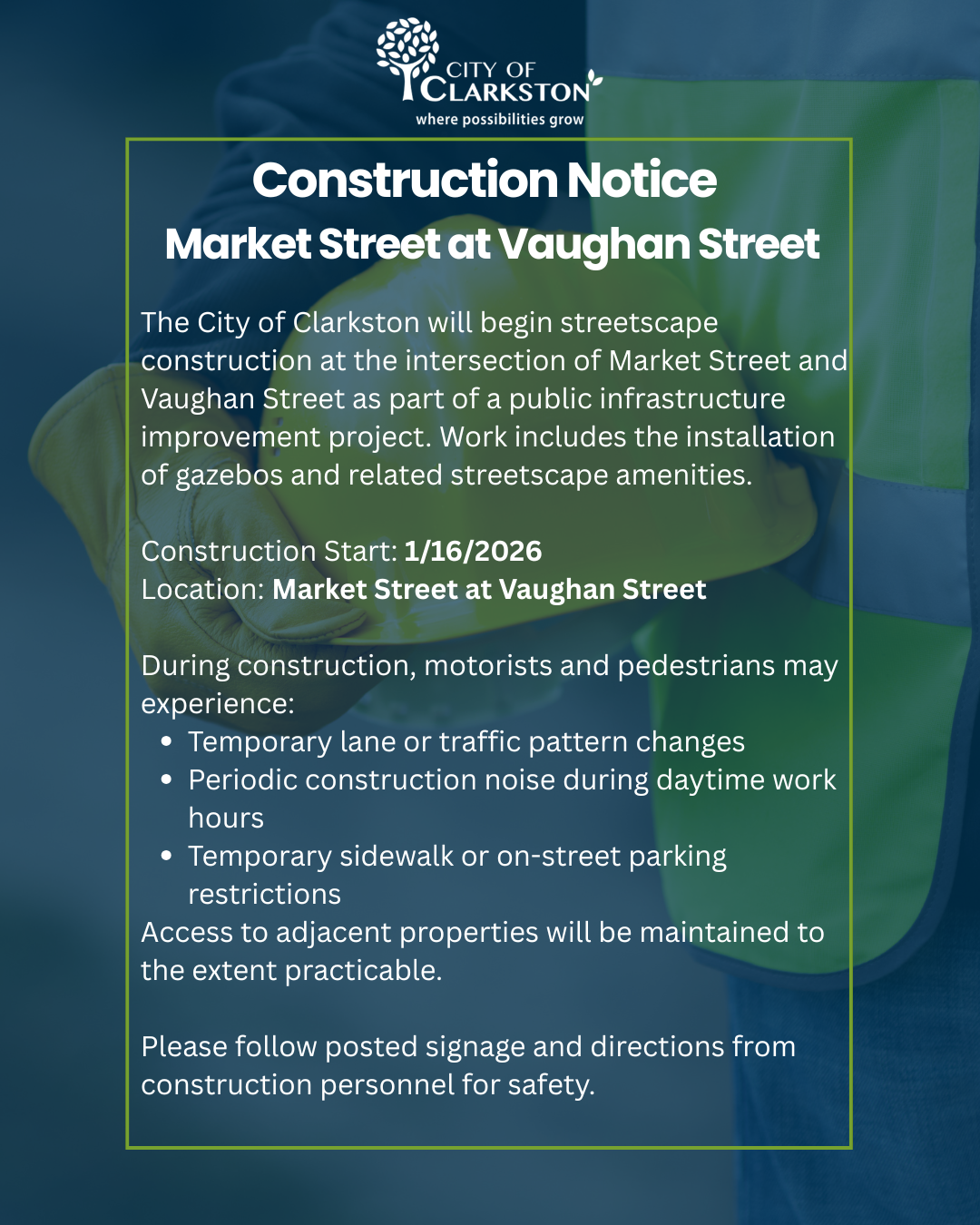 1.16.25 Construction Notice