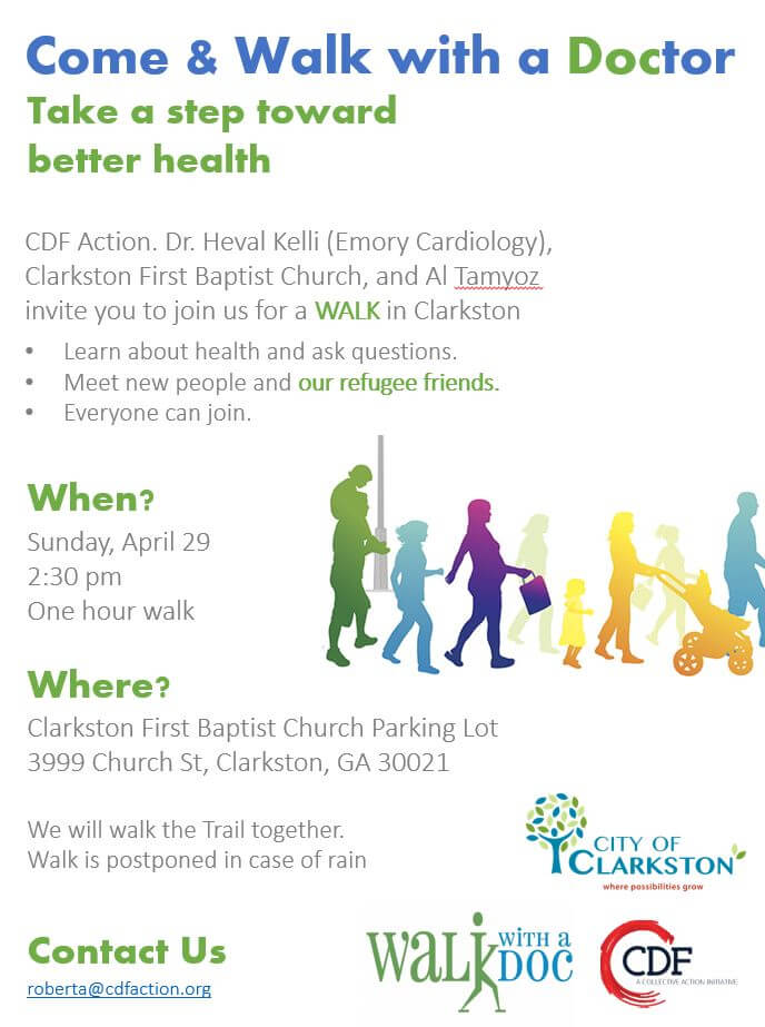 Walk With A Doc is happening this Sunday, April 29