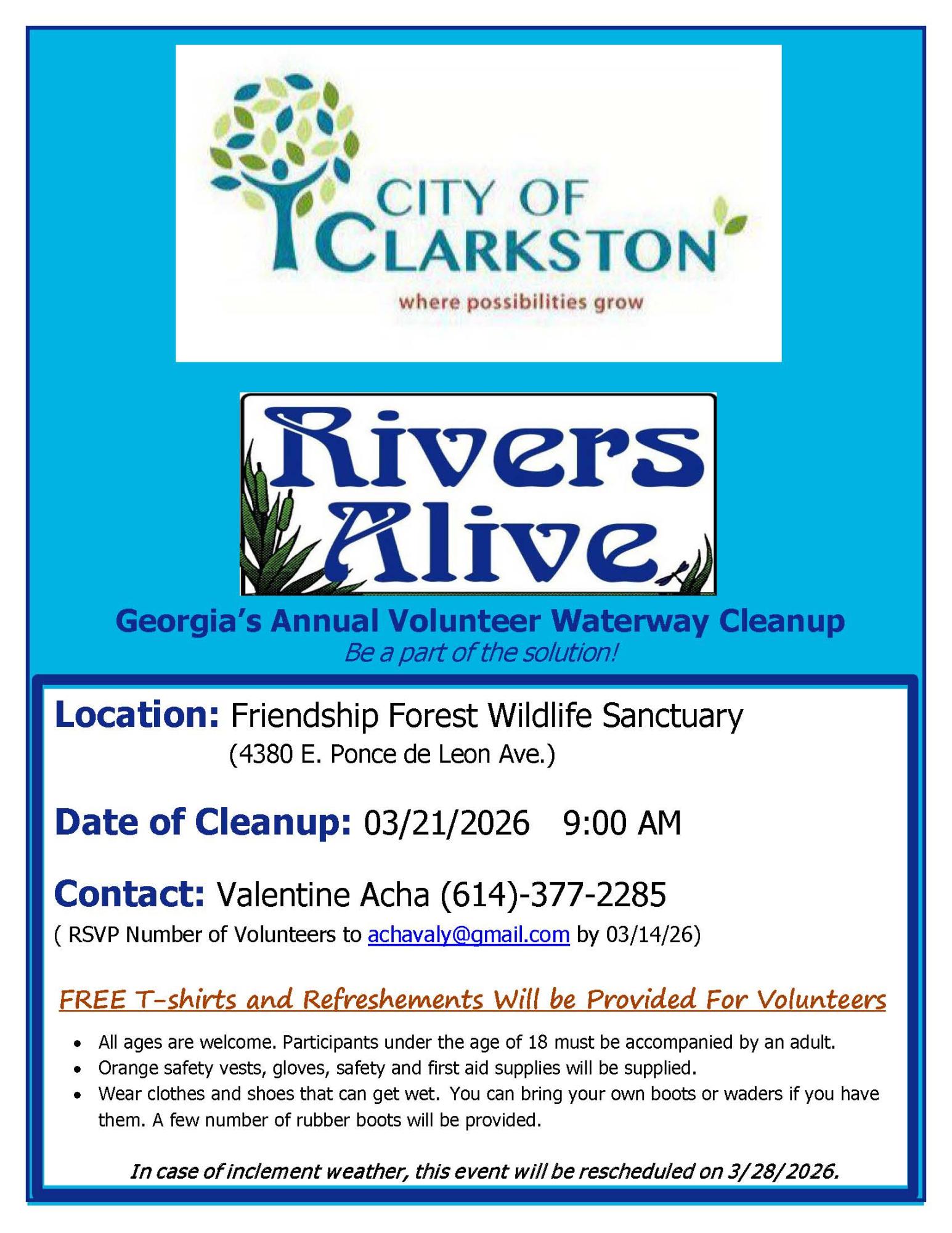 Georgia’s Annual Volunteer Waterway Cleanup 