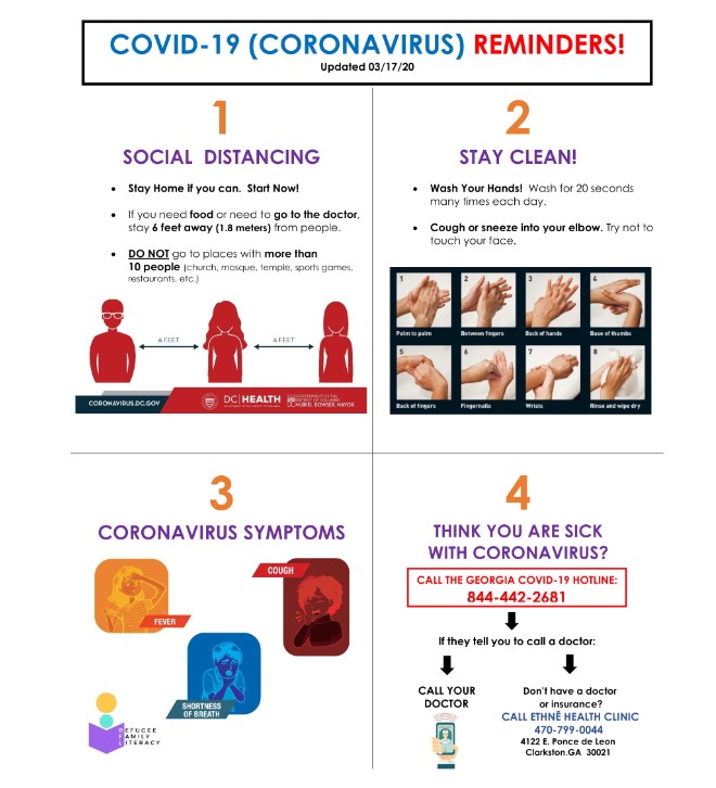 covid 19 reminders