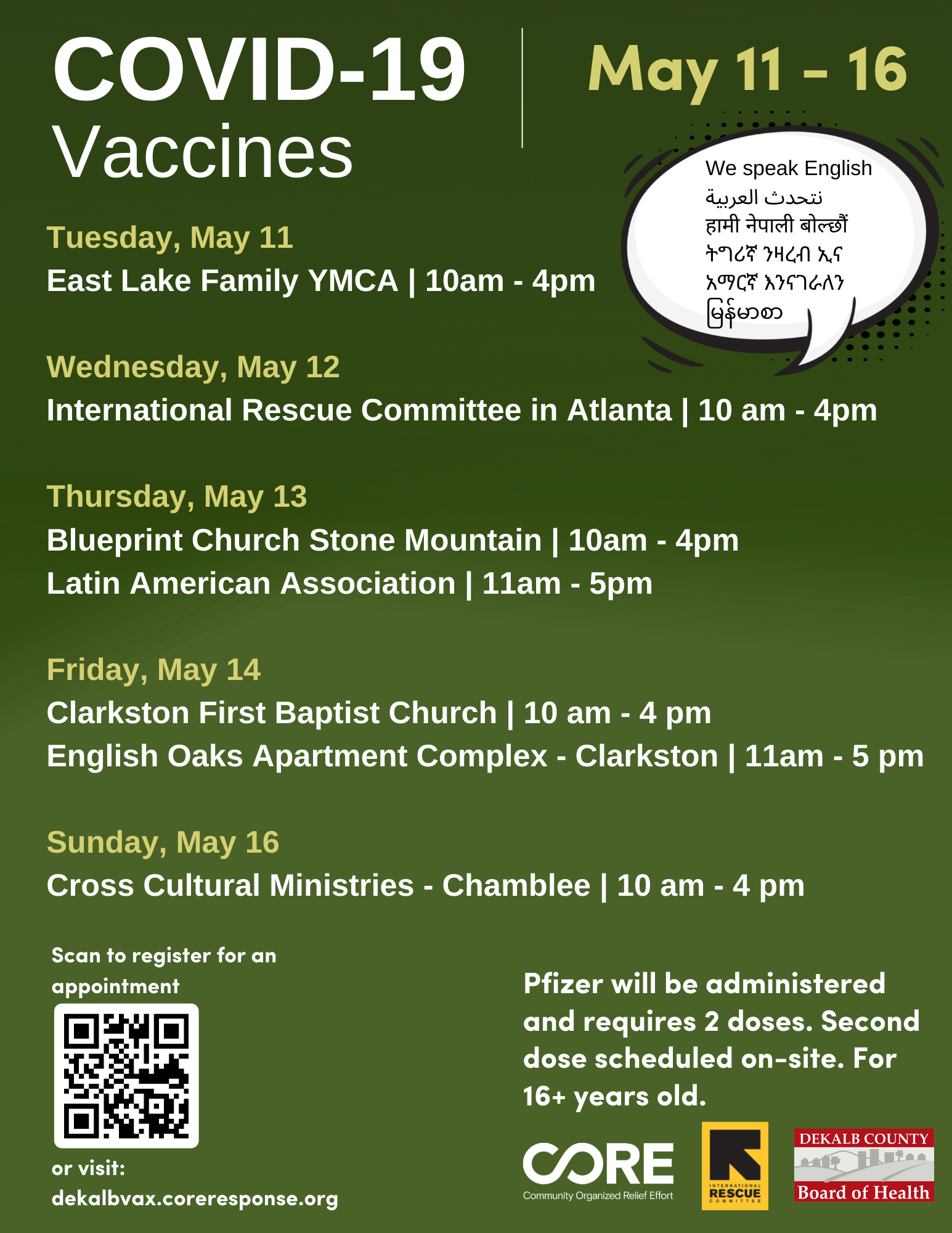 pfizer vaccines 5/11 - 6/16 