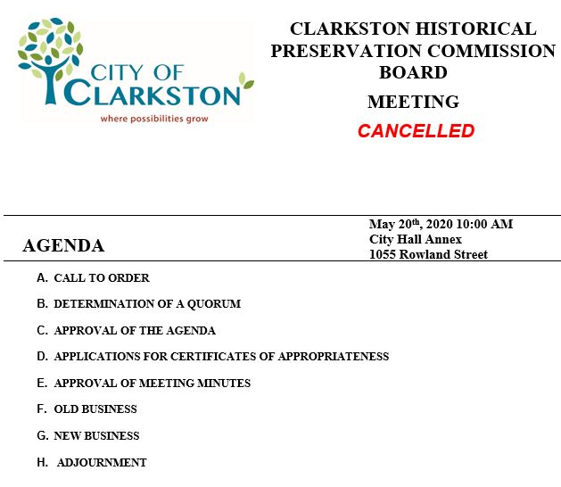 cancelled hpc meeting 5-20-2020