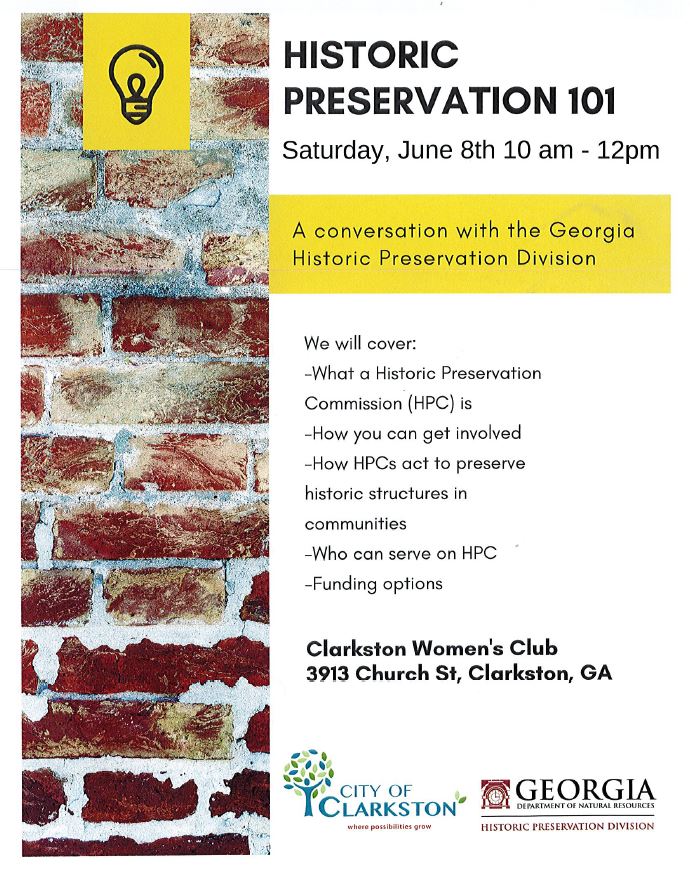 historic preservation flyer