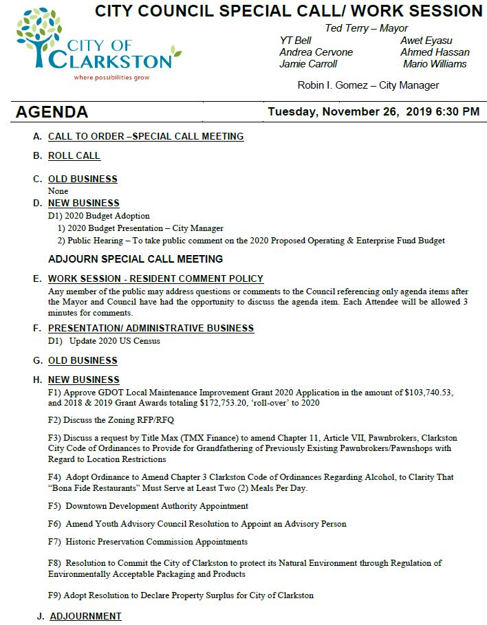 updated 11-26-19 agenda