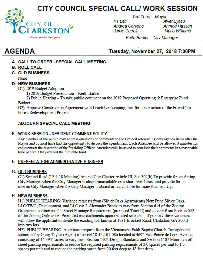 agenda 11-27-18 page 1